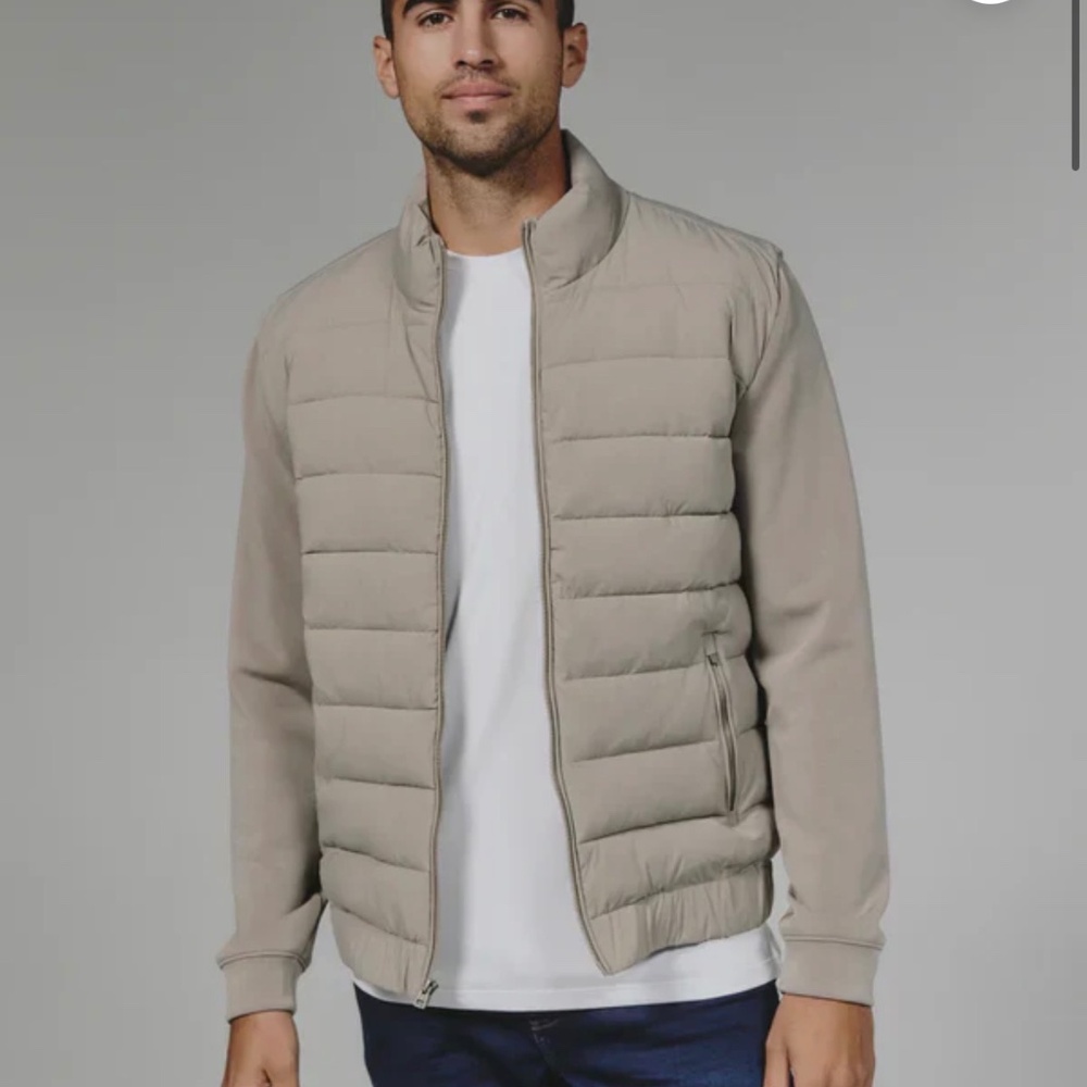 7 DIAMONDS | REV™ PUFFER FULL ZIP | BEIGE Men’s coat  medium